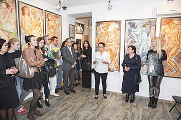 Opening of a personal exhibition in the gallery Artspase.kz September 30, 2016 in Almaty, Kazakhstan.