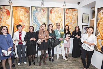 Открытие персональной выставки в галерее Artspase.kz 30 сентября 2016 г. в Алматы, Казахстан.